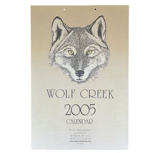 Wolf Creek Printery Calendar 2005 Edition Nature Wall Art Vintage Artsy Like New